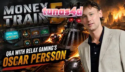 Tampilan visual kereta Money Train 5 yang ikonik dengan elemen mekanik baru